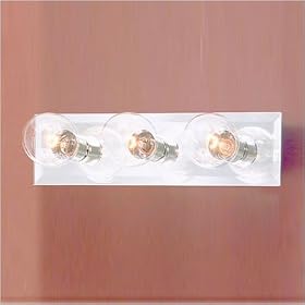 Mirrored Vanity Light in Chrome by Thomas Lighting