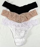 Signature Lace Original Rise Thong 3-Pack