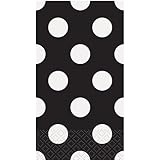 Black Polka Dot Paper Guest Towels, 16ct