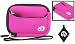 Kodak EasyShare M580 Digital Camera Sleeve Case With External Compartment Pocket Color Black / Magenta + Nuvur ™ Keychain (FGL2ZZM1)