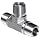 Parker Stainless Steel 316 Pipe Fitting, Tee, NPT Male X NPT Male X NPT Male