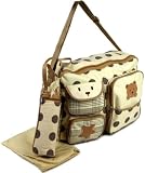 from Baby Angel 3pcs Baby Diaper Nappy Chaning Bags - Beige Bear 91351