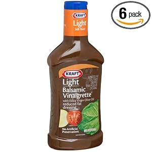 Kraft Light Balsamic Vinaigrette with Extra Virgin Olive Oil Reduced Fat Dressing,... by 