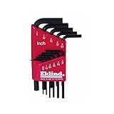 Eklind 10111 Hex-L Key Set, 0.050-Inch to 1/4-Inch,Short, 11-Piece [並行輸入品]