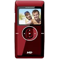 Sylvania DV5000C-RD Digital Video Camcorder with HD Recording, 8x Optical Zoom, and 2-Inch LCD Screen, Red