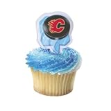 Calgary Flames Cake Cupcake Toppers (12 Pack)
