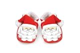 Mud Pie Baby Santa Booties, 0-6 Months
