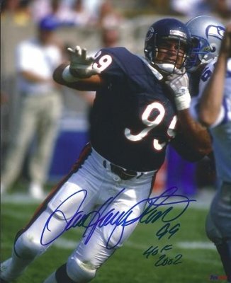 Dan Hampton Autographed Chicago Bears 8x10 Photo - Hall of Famer
