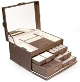 XL Mink Leather Milan Dulwich Designs Jewellery Box