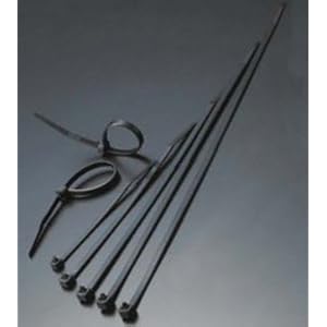 【クリックで詳細表示】トラスコ中山 (TRUSCO) リリースタイ 4.8X300mm 100本 (取り外し可能)(耐候性タイプ・屋外用)ブラック TRRCV-300W