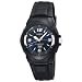Casio Men's MW600E-2AV Black Resin Quartz Watch with Blue Dial