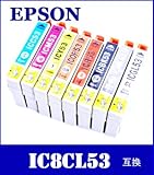 エプソン IC8CL53 8色セット 【互換インクカートリッジ】【ICチップ有】EPSON IC53-8CL-SET【インク】 5