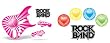 Rock Band Drum, Guitar Skin Combo, Fits Xbox 360 / PS3/2 Rockband - Pink Hearts