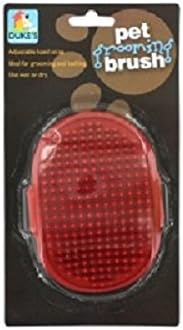 Ergonomic Rubber Dog Grooming Brush - Desheds Wet or Dry Animals