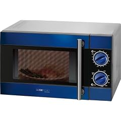 Clatronic MWG 766 E Deep Blue Mikrowelle mit Grill / 17 Liter / Edelstahlgeh�use