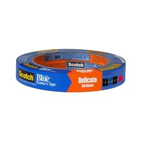 ScotchBlue Painter's Tape for Delicate Surfaces 2080-.75A, 3/4 Inches by 60 Yards, 1 Roll