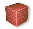 Red Emboss - One Piece Gift Boxes (2" x 2" x 2")