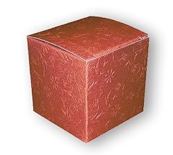 Red Emboss - One Piece Gift Boxes (2" x 2" x 2")