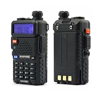 NEW DUAL-BAND BAOFENG UV-5R VHF/ UHF Two Way Radio Black color USA SELLER