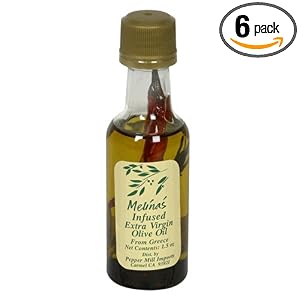 Melina's Extra Virgin Olive Oil, 1.5-Ounce Clear Bottle (Pack of 6) by 