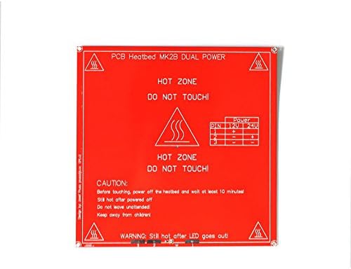 3maker 3D Printer MK2B Heated Bed Prusa Soldered Resistor and LED for Reprap, Mendel