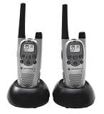 Motorola T7100R GMRS/FRS Rechargeable Two-Way Radios, Silver (2 Pack)