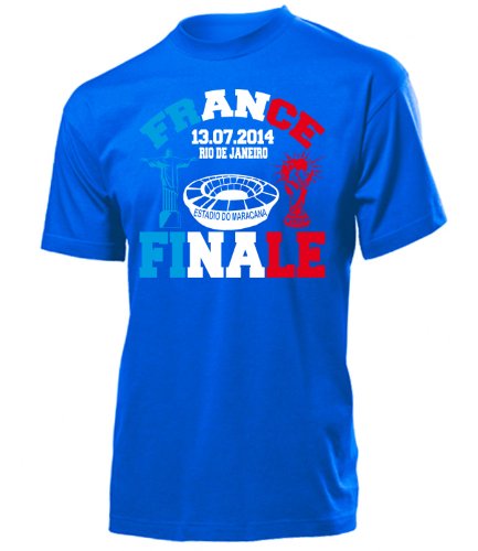 FRANKREICH FAN SHIRT – RIO DE JANEIRO FINALE 13.07.2014 3353(H-B) Gr. S