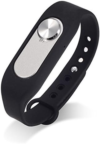 8GB Wearable Portable Rechargable Wristband Voice Recorder Sounds Recording Pen 8GB (Black)