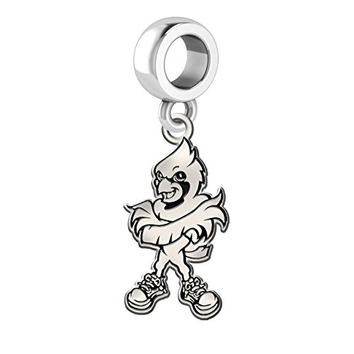 University of Louisville Cardinals Antique Silver Dangle Charm