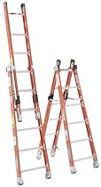 Werner 7808 375-Pound Duty Rating Type IA Fiberglass Combination Step/Extension Ladder, 8-Foot