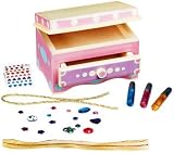 kids and infants educational toys item: Melissa & Doug Deluxe Wooden Decorate-Your-Own Jewelry Box