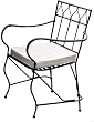 PTC Home & Garden Viefre Garden Chair, Pewter