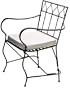 PTC Home & Garden Viefre Garden Chair, Black