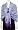 Steel Blue / Purple paisley