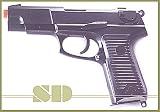 Airsoft UHC SPRING PISTOL HEAVY WEIGHT HOP-UP UA 954BH