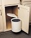 Kitchen & Housewares : KV Door Mounted Wastebasket With Self Closing Lid 21 Quart Chrome
