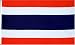 Thailand National Country Flag - 3 foot by 5 foot Polyester (New)