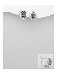 CZ Earrings In 92.5 Sterling Silver