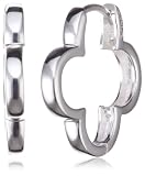 VINANI Klapp-Creolen Small Flower Silber 925 Ohrringe CSF
