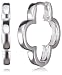 VINANI Klapp-Creolen Small Flower Silber 925 Ohrringe CSF