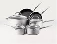 Farberware Accents 10-Piece Cookware Set, Silver