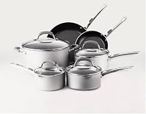Farberware Accents 10-Piece Cookware Set, Silver