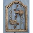 Water Fountain - Wall Hanging - Basket and Vines : WFH2004-1