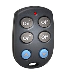 Keychain Remote for 2 Devices w/ Bright & Dim Buttons (KR19A/PHR04/RKR24)