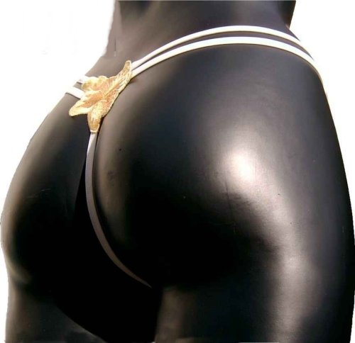 Lascana transparenter Damen String Tanga Spitze Stickerei 36/38