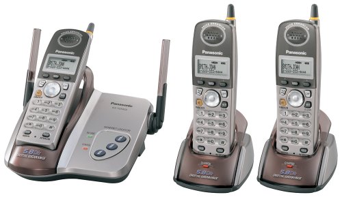 Panasonic KX-TG5423M 5.8 GHz DSS Cordless Phone with Three Handsets Panasonic KX-TG5423M 5.8 GHz DSS Cordless Phone with Three Handsets