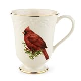 Lenox Winter Greetings Carved Cardinal Accent Mug