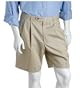 Sansabelt Men's Cotton Blend Pleated Walking-Style-Shorts