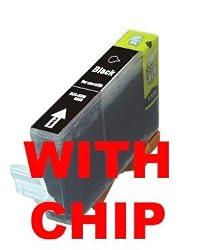 Canon CLI-8 Compatible Black Ink Cartridge w/ Chip for Pixma MP500 MP530 MP600 MP800 iP4200 iP4300 iP4500 iP5200 iP5200