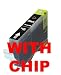 Canon CLI-8 Compatible Black Ink Cartridge w/ Chip for Pixma MP500 MP530 MP600 MP800 iP4200 iP4300 iP4500 iP5200 iP5200